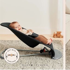 Baby Bjorn bouncer bliss classic quilting Color sand black EUC